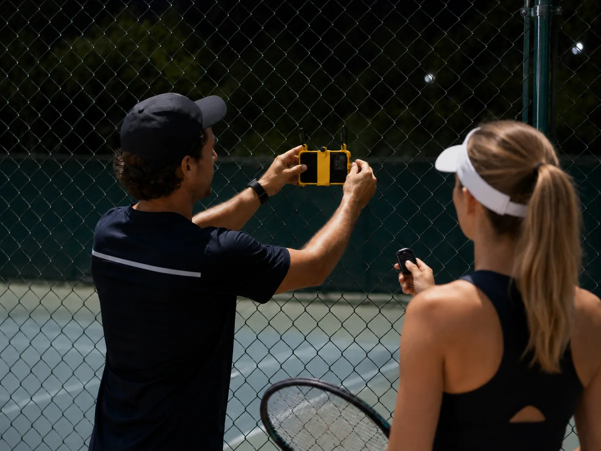 Controle Bluetooth para marcar lances no Filma Fácil GO